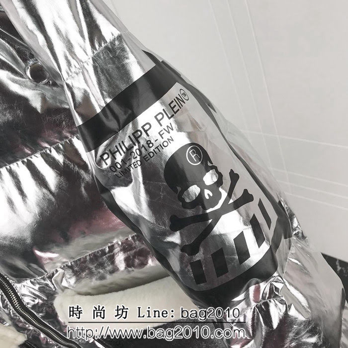 PP 18FW冬季新款 專櫃走秀款 鐳射反光 Os版型棉服 袖子可拆卸當馬甲 ydi1951